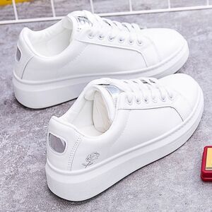 Elegant White Women's Sneakers
